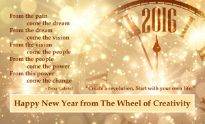 Happy New Year from the Wheel of Creativity
