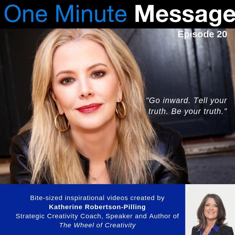 Dana Kennedy, France-based Foreign Correspondent, shares her One Minute Message with Wheel Of Creativity Author and Life Coach, Katherine Robertson-Pilling.