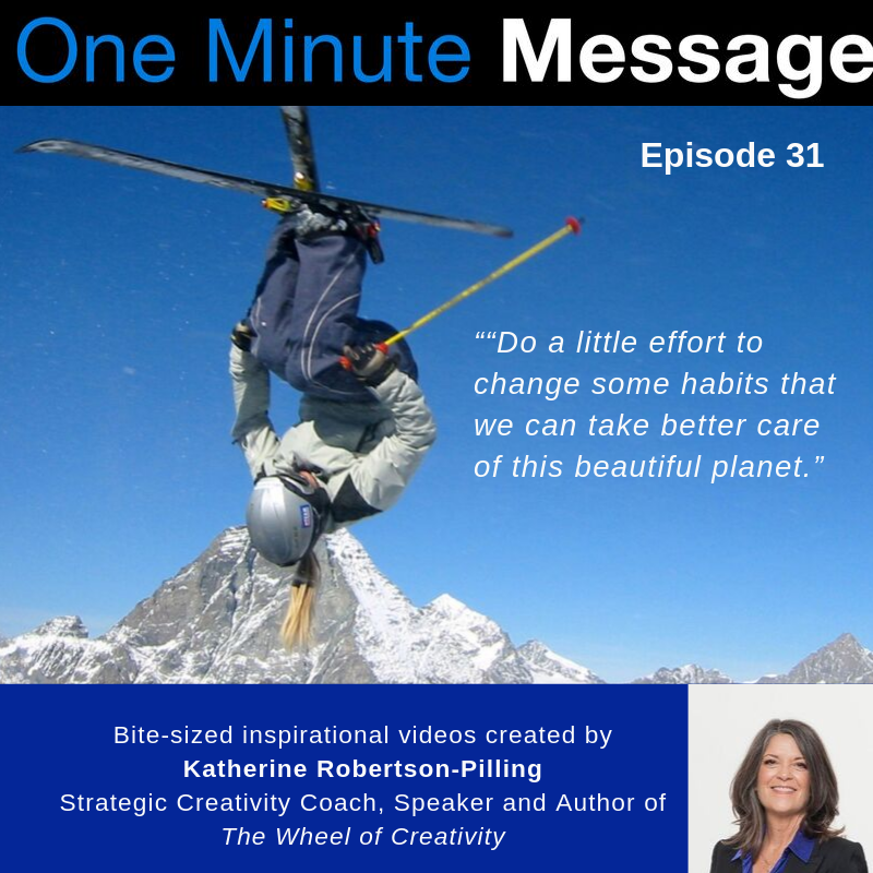 Anja Bolbjerg, Former Olympian and Personal Trainer shares her One Minute Message in Episode 31, with Katherine Robertson-Pilling, Wheel of Creativity Author and Strategic Creativity Coach.