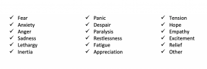 List of emotions