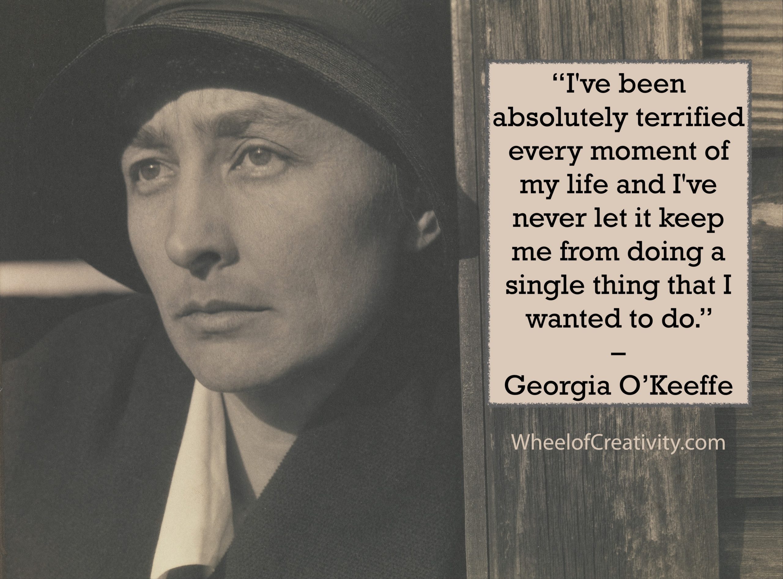 Georgia O'Keeffe on fear